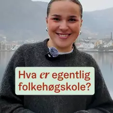 Send denne til en som ikke aner hva folkehøgskole er, og si at opptaket allerede har startet. Det er nytt i år! 🤯🥳 Tak...