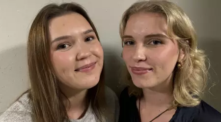 Luna Dahl og Johanne Bøe, elever 2023-24