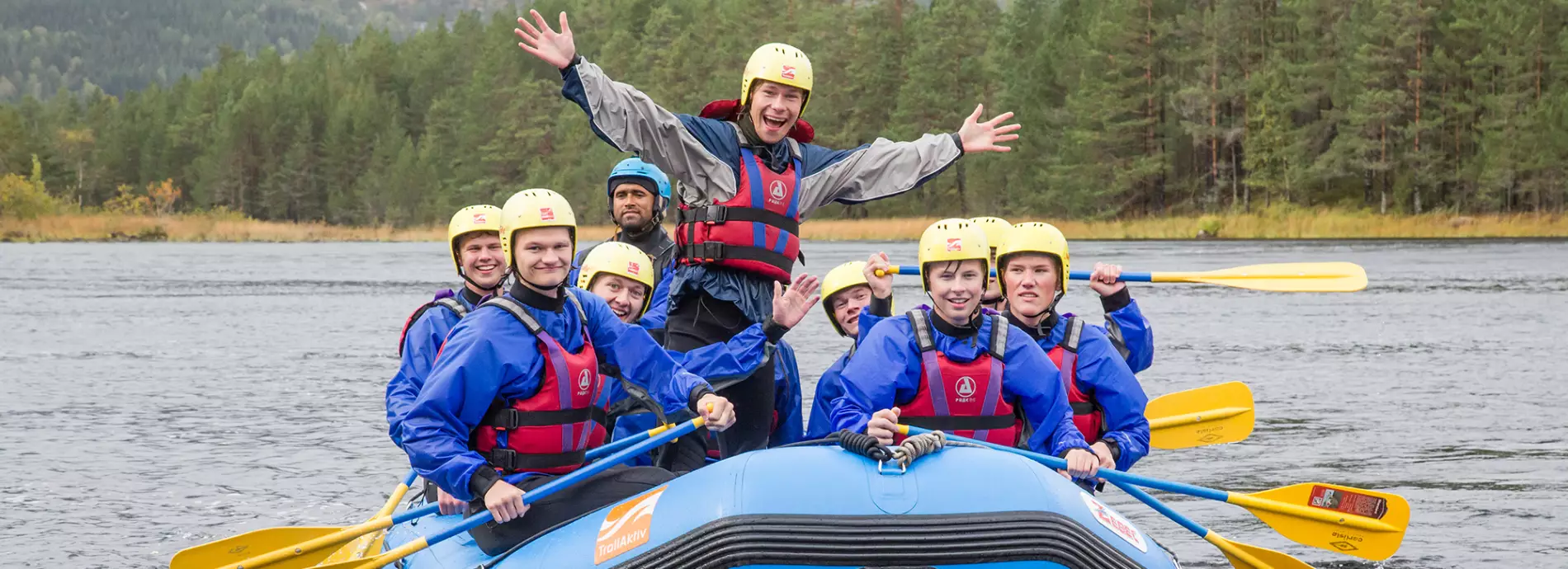 Rafting på Evje