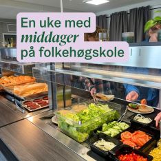 Det serveres mange tusen middager på folkehøgskole, hvert år! 🍽️ Her er et eksempel på en ukemeny, fra @asanefolk 🍏
 
...