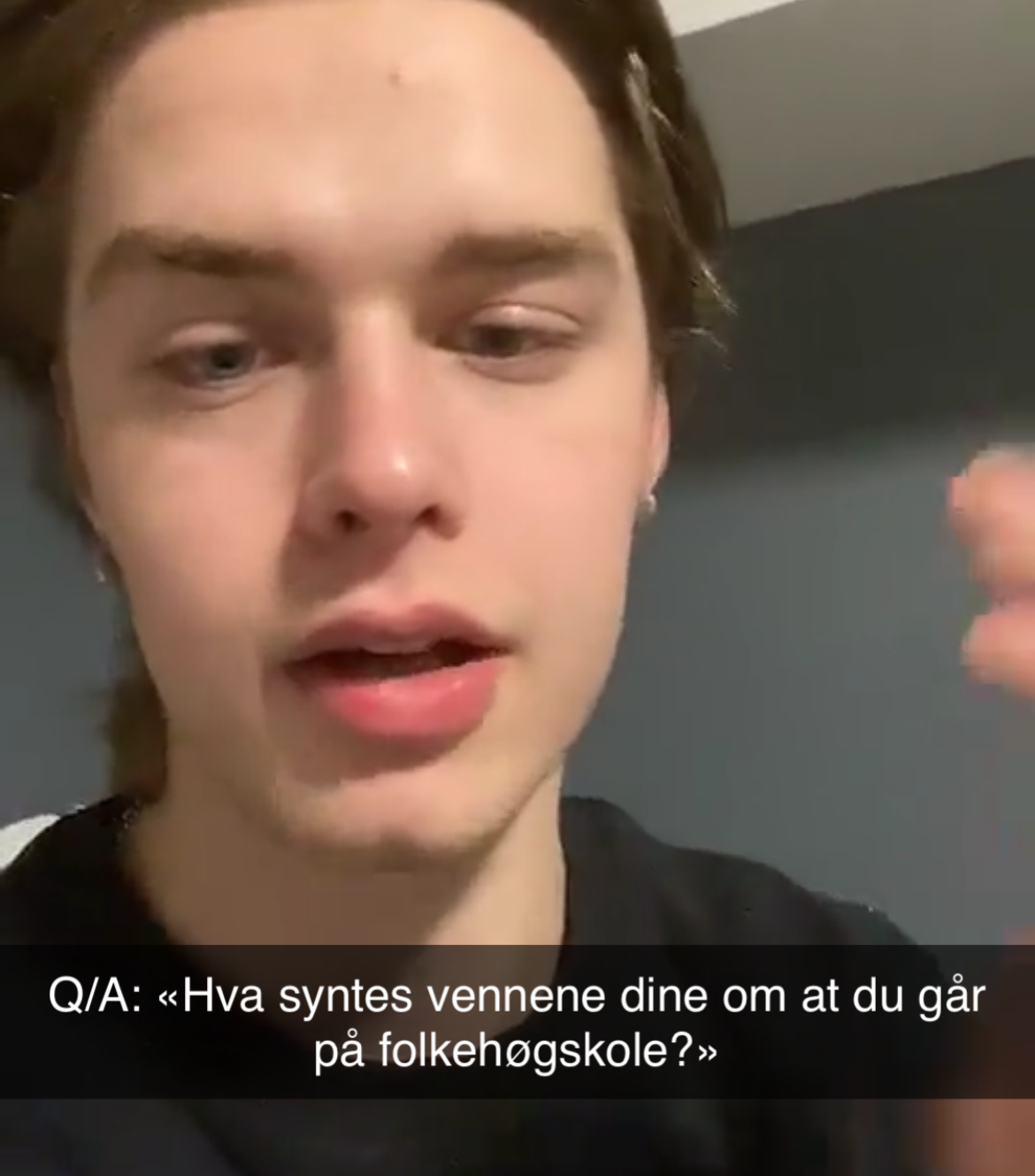 et skjermbilde fra Snapchat med teksten 